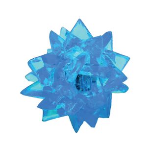 Flashing LED Crystal Shaped Ball Light 60mm Diameter Battery Operated SFCB