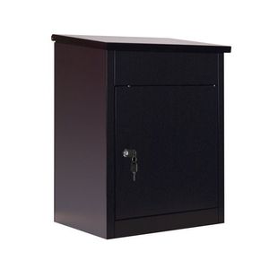Phoenix Top Loading Parcel Box with Key Lock Black PB0581BK