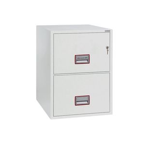 Phoenix World Class 2 Drawer Vertical Fire Rated Filing Cabinet Key Lock FS2252K