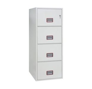 Phoenix World Class 4 Drawer Vertical Fire Rated Filing Cabinet Key Lock FS2254K