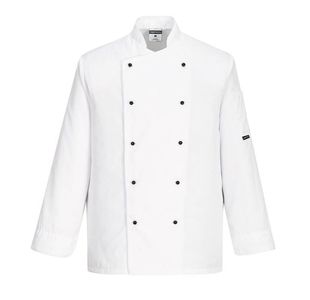 Portwest Somerset Chefs Jacket L/S XL White
