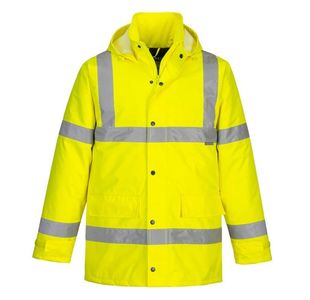 Portwest Hi Vis Winter Traffic Jacket XS Yellow