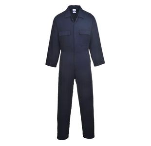 Portwest Euro Cotton Work Coverall M Navy Tall