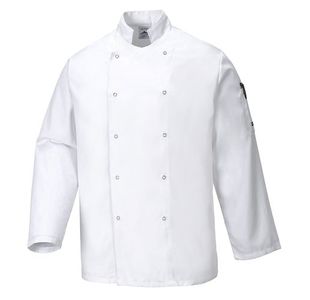 Portwest Suffolk Chefs Jacket L/S 3XL White