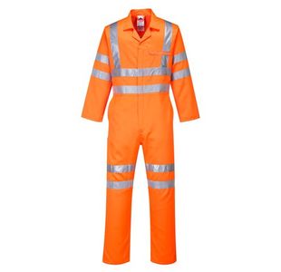 Portwest Hi Vis Polycotton Service Coverall 2XL Orange Tall