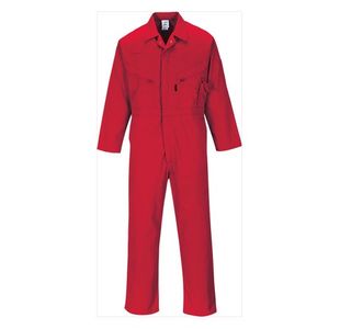 Portwest Liverpool Zip Coverall S Red
