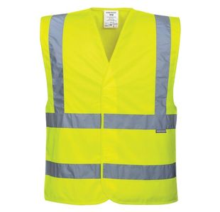 Portwest Hi Vis Band and Brace Vest S/M Yellow (Pack of 10)