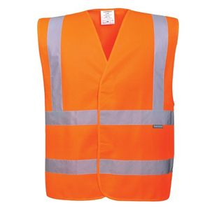 Portwest Hi Vis Band and Brace Vest L/XL Orange (Pack of 10)