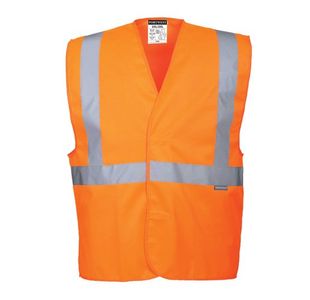 Portwest Hi Vis Band and Brace Vest L/XL Orange (Pack of 10)