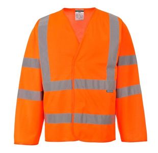 Portwest Hi Vis Band and Brace Jacket L/S S/M Orange (Pack of 15)