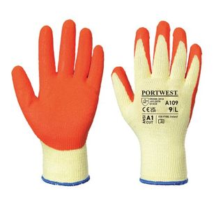 Portwest Grip Glove Retail Pack M Orange (Pack of 12)