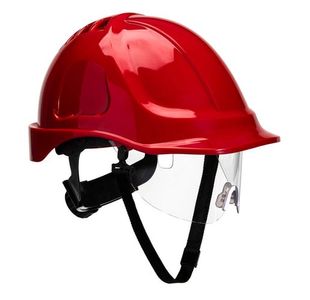 Portwest Endurance Visor Helmet Red