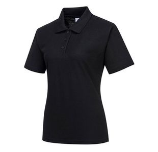 Portwest Naples Womens Polo Shirt M Blk