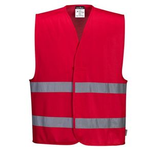 Portwest Iona Vest L/XL Red (Pack of 10)