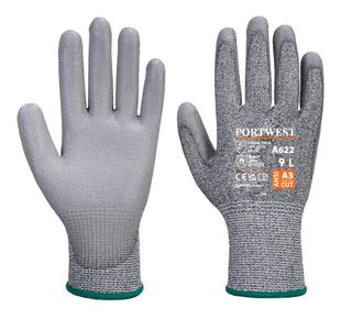 Portwest Cut C13 PU Glove M Gry (Pack of 12)