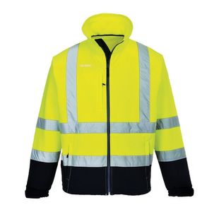 Portwest Hi Vis Contrast Softshell 3L L Yellow/Navy