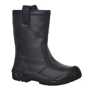 Portwest Steel Leather Rigger Boot S3 SR 40 Blk