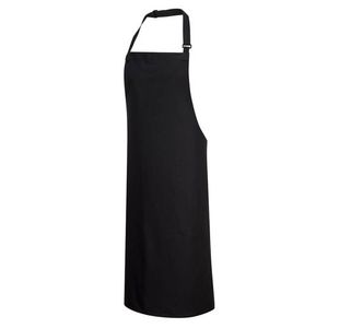 Portwest Cotton Bib Apron Blk (Pack of 12)