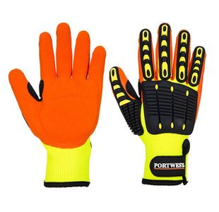 Portwest Anti Impact Grip Glove M Yellow/Orange (Pack of 12)
