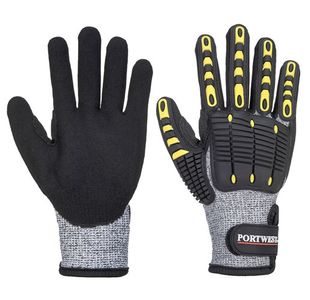 Portwest Anti Impact Cut Resistant Glove M Gry/Blk (Pack of 12)