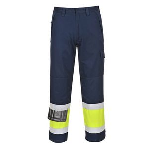 Portwest Hi Vis Modaflame Trousers M Yellow/Navy