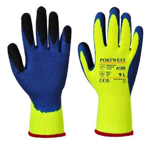 Portwest Duo-Therm Glove 2XL Yellow/Bl (Pack of 12)
