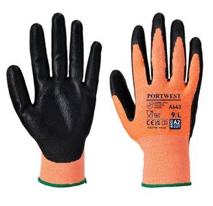 Portwest Amber Cut Glove Nitrile Foam L Amber (Pack of 12)