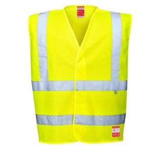 Portwest Hi Vis Anti Static Vest Flame Resistant 4X/5X Yellow (Pack of 10)