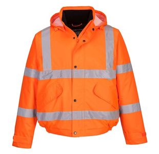 Portwest Hi Vis Winter Bomber Jacket S Orange