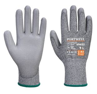 Portwest Vending MR Cut PU Palm Glove M Gry (Pack of 24)