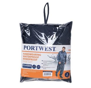 Portwest Essentials Rainsuit 2 Piece Suit 2XL Navy