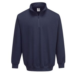 Portwest Sorrento Zip Neck Sweatshirt M Navy
