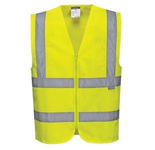 Portwest Hi Vis Band and Brace Vest XL Yellow (Pack of 10)