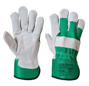 Portwest Premium Chrome Rigger Glove XL Green (Pack of 12)