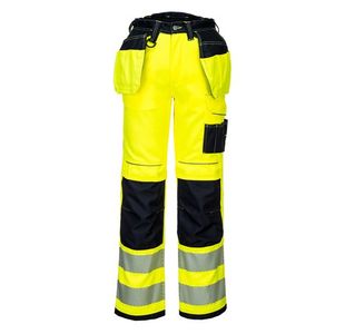 Portwest PW3 Hi Vis Holster Pocket Work Trousers 41 Yellow/Blk