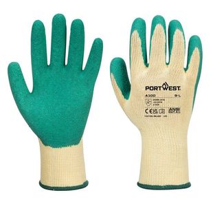 Portwest Grip Glove Latex M Green (Pack of 12)