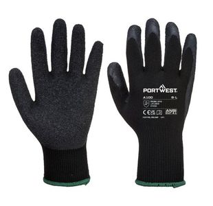 Portwest Grip Glove Latex XL Blk (Pack of 12)