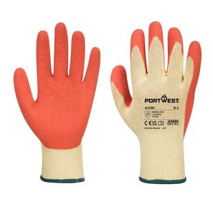 Portwest Grip Glove Latex M Orange (Pack of 12)