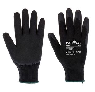 Portwest Classic Grip Glove Latex 2XL Blk (Pack of 12)