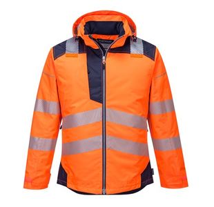 Portwest PW3 Hi Vis Winter Jacket S Orange/Navy