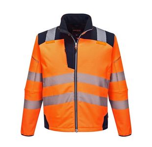 Portwest PW3 Hi Vis Softshell 3L 4XL Orange/Navy