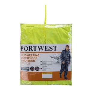 Portwest Essentials Rainsuit 2 Piece Suit S Yellow