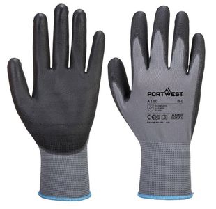 Portwest PU Palm Glove 2XL Gry/Blk (Pack of 12)