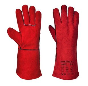 Portwest Welders Gauntlet 3XL Red (Pack of 6)