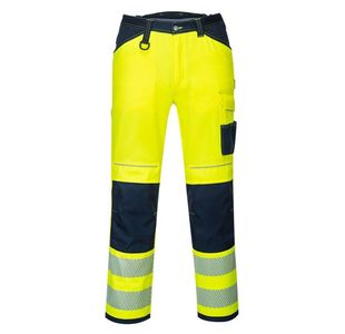 Portwest PW3 Hi Vis Work Trousers 40 Yellow/Navy Short
