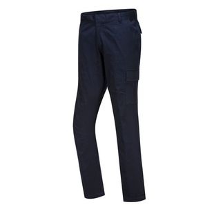 Portwest Stretch Slim Fit Combat Trousers 42 Dark Navy Short