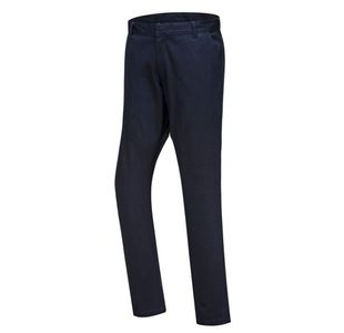 Portwest Stretch Slim Chino Trousers 34 Dark Navy Short