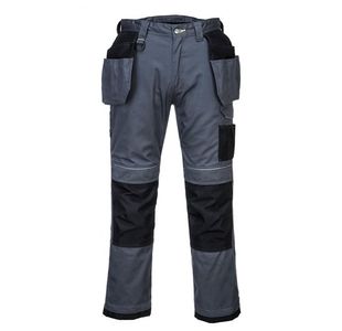 Portwest PW3 Holster Work Trousers 36 Zoom Gry/Blk Short