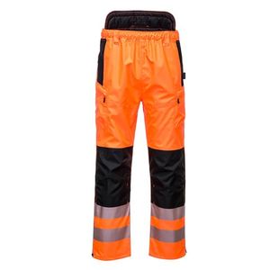Portwest PW3 Hi Vis Extreme Rain Trousers 2XL Orange/Blk