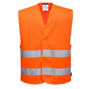 Portwest Hi Vis Mesh Two Band Vest 4X/5X Orange (Pack of 10)